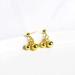 Ear Stud Earrings for Women Gold Double Round Beads Peas Ear Clips Simple Female Cherry Fashion Fruit Shape Ear Pin Party Gift e Ear Studs - Buy Online on GoSupps.com