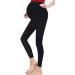 YAHOMI Maternity Over Bump Cotton Leggings | Full Ankle Length | Size 8-20 | Black - Buy Online on GoSupps.com