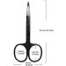 Black Stainless Steel Scissor Eyebrows Nose Hair Beard Scissor Beauty Tool Nose Hair Scissors fingernail Scissors Small Grooming Scissors(Nose Hair Scissor) Professional - Buy Online on GoSupps.com