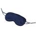 LIJDE Mulberry Silk Eye Mask for Sleeping 19 Momme Silk Eye Mask for Women & Men Travel Sleep Mask Gift Box Packaging Multiple Colors Available 1pc (Navy Blue)