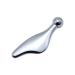 3D Eye Cream Massager Double Heads Rotating Roller Ball Eye Massage Stick Mini Scraping Board for Skin Care Silver
