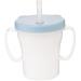 Edison Friends Baby No Spill Magic Sippy Straw Cup with handles for Baby and Toddler (6.76 Oz  200 ml). Made in Korea