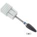 Black Ceramic Flame Bit Professional Nail Drill Bit Nail Art Electric Manicure Drill Suitable for Gel Acrylics Manicure(M) - Buy Online on GoSupps.com