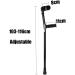 Crutches Adult Bracelet Crutch Forearm Crutches Balanced Mobility Aid Retractable and Adjustable Folding Cane for Elderly Disabled Walking Stick Shock Absorber 1 Pair powerfully Prosperous - Buy Online on GoSupps.com
