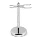 Lefeda Simply men's rasier brushes fashionable silver stainless steel rasis brush holder portable shaving brushes for men 2.9x6inchs silver