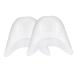 NOLITOY 1 Pair Pointed Toe Heel High Heels for Women Closed Toe Silicone Gel Silicone Toes Protectors Pointe Toe Covers Dance Pointe Shoe Toe Pads Protective Case Head Guard Floor Mat Sock White Medium