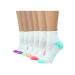 Hanes womens Women's 6-pair Lightweight Breathable Ventilation Ankle Socks 8-12 White Assorted