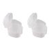Minidahl 2x white prostheses case prostheses cups with sieve prosthesis bath box storage box for false teeth with a basket network container for trips