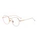 LTSrll trendy round metal frame women vintage-oval-blue light-reading computer glasses glass glasses anti-eye load-bearing glasses (color: rose gold size: +150) +150 rose gold