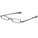 KoKoBin Mini Slim Reading Glasses +1.0 | Spring Hinge Metal Visual Aid for Men & Women | Includes Case - Black - Buy Online on GoSupps.com