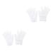 minkissy 2 Pairs Moisturizing Gloves Hands Peeling Mask Moisturizing Gel Gloves Sun Protection Gloves for Women Hand Moisturizer Gloves Cosmetics Gloves - Women's White Hand Cream Soft Sebs