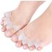 Toe separators toe smoothes overlapping toes hammer toes plantar fasciitis claws hallux valgus foot calluses.2 pairs white