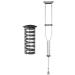 Crutch Underarm Crutches Crutches Elderly Elderly Cane Telescopic Walking Stick-Slip Disabled Family Bathing in Sunlight