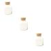 minkissy 3pcs Nail Cup Gratitude Jar Manicue Cups Powder Bottle Jar Dappen Dish Empty Bottles Nail Art Ceramic Cup Container Bottle Refillable Empty Bottle Soap Tin Wooden White Manicure