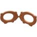 Wendysun 5pcs Natural Cartoon Wood Teether Set for Baby Teething - Pig Shape DIY Pendant Toy - Buy Online on GoSupps.com