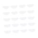 Gleavi 25 pairs of glasses rubber nose pads nasal pads replacement glasses pads glasses pads reading glasses schnapps glass nasal pads made of silicone slide-resistant nose pads plate nose stripes white size 1
