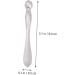 Minkissy Eye Massage Device - 2 Piece Skin Care Tool for Tiredness Relief & Anti-Fold - Silver Face Beauty Stick (8x0.5cm) - Buy Online on GoSupps.com
