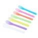 Tvoip 100 Pcs Cosmetic Mask Mixing Spoon Spatulas Facial Skin Care Mask Fan Brushes Applicator  DIY Mask Tool Set (Random Color)