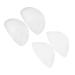 Gel Support Pads 4 Pairs Shoe Inserts Women Insoles Detachable Gel Insoles Detachable Insoles Flatfoot Insoles Gel Shoe Insoles Pu Half Pad Soft Insoles