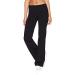 Vickyleb Women's Pants Sports Wide Pants Leg Hips Slim Solid Color Casual Loose Yoga Pants Cropped Flare Yoga Pants XX-Large Black
