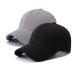 PFFY 2 Packs Baseball Cap Golf Dad Hat for Men and Women Grey+black 2