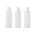 Vasana 3PCs 5oz Transparent double cap plastic empty bottle opening the travel cosmetic vial tank with flip cap test tube.