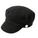 accsa Womens Fashion Newsboy Cap Bakerboy Cabbie Gatsby Pageboy Visor Beret Hat Black