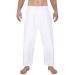 FitsT4 Karate Pants 8oz Middleweight Elastic Waist Martial Arts Pants Perfect for Training or Competition, 000-5 White 4