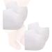 DOBST Gel Heel Protectors  Breathable Heel Cups  Heel Pads Cushion Great for Heel Pain Relief  Heal Dry Cracked Heels & Cracked Heels  Silicone Gel Guard for Women & Men (2 Pairs) (Clear)