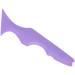 Luxshiny Silicone Beauty Ruler Makeup Bags Lash Mascara Lipstick Drawing Aid Eyebrow Trimming Travel Nias Violet