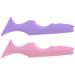 FOMIYES 2pcs Silicone Beauty Ruler Face Stuff Makeup Stencil Lazy Eyeshadow Eye Pencil Spoon Multifunction