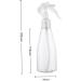 200Ml Spray Bottle Plastic Hairdressing Sprayer Bottle Face Spray Bottle Plant Flower Water Sprayer Refillable Transparent Travel Spray Bottle - Buy Online on GoSupps.com