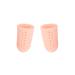 Veemoon 6 Pairs/12pcs Silicone Gel High Heel Protectors T Tool Fingertip Protectors Gel Finger Covers Protection Supplies Protection Tools Anti-Friction Toe Cover Protective Case Skin Color 4.5X2.1 cm