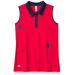 adidas Girls' Printed Sleeveless Polo Shirt Red Medium