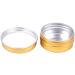 24-Piece Gold Empty Aluminum Jars with Screw Caps - 15ml Cosmetic Storage & 35mm Stickers | International Shipping Available - Buy Online on GoSupps.com