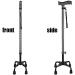 Canes Walking Stick Walking Cane Holder Walking Stick Crutch for Old Man Elderly Telescopic Stable Non Slip Lightweight Height Adjustable with 4 Feets Black Walking Stick - Buy Online on GoSupps.com