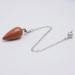 Natural Stone Water Drop Pendulum - Dowsing & Divination Wicca Jewelry in Pink Crystal | Reiki & Spiritual Healing - Buy Online on GoSupps.com