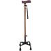 Canes Walking Stick Walking Cane Holder Walking Stick Crutch for Old Man Elderly Telescopic Stable Non Slip Lightweight Height Adjustable with 4 Feets Brown Walking Sticks for Men Or Women Made in