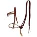 Showman Leather Futurity Knot Headstall w/Brown Rawhide Braided Bosal & Brown Nylon Mecate Reins! New Horse TACK!