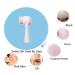 KDDOM 2 in 1 Facial Cleansing Brush for Deep Pore Exfoliation - Soft Bristles Silicone Massager for Blackhead & Acne Removal (Pink) - Buy Online on GoSupps.com