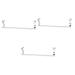 Alipis 3 Pcs Cabinet Door Hook Swivel Towel Rack Metal Over Cabinet Towel Bar Storage Rack Kitchen Shelf Silverx3pcs 36X5cmx3pcs