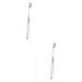 Partykindom 2 STK delivery toothbrush toothbrush tools for oral care disposable toothbrush brisk toothbrush clean cleaning brush pregnant woman pp white