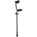 Forearm Crutches Adjustable Walking Stick Crutches Adjustable Cane and Handle for Men Ladies Seniors Black and Grey Crutch Lightweight Arm Crutch Journey