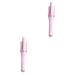 Healeved 2pcs Straightener Hair Hair Curler Abs Electric Curling Iron 32.50X5.50X5.50CMx2pcs Pinkx2pcs