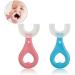 LandVK U-Shaped Silicone Toothbrush for Kids 2-6 Years - Pack of 2 (Multicolor) | Manual Whitening & Mouth-Cleaning Brush - Buy Online on GoSupps.com