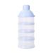 Uposao Portable Milk Powder Container Pot 4 Layer Milk Powder Formula Dispenser Container Food Snacks Dispenser Candy Storage Container Pot Box For Travel And Outdoor Activities Blue