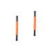 Lurrose 2 STK Massage rollers Triggerpunkt Rollerstick Roller stick for muscle massage trigger point foam roller roll Massage device with back roll Wade roller compact plastic man rolling wood orangex2st 43x3.5cmx2pcs