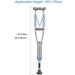 1 Pair Lightweight Underarm Crutches Stainless Steel Heavy Duty Medical Crutches Walking Crutches with Shock Absorber for Youth/Adult/Tall Adult Lucky Star - Buy Online on GoSupps.com