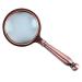 Glass Easy to Carry A Glass European Classical Optical Glass Bronze Handle Reading Enlarged Mirror 80mm 10 Times Magnifier Magnifier for Reading Made in China