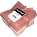 Petal Cliff Set of 8 - Popcorn Weave Washcloths Designed to exfoliate Your Hands Body or face - Extra Absorbent Ring Spun Cotton - Size 12 X 12. (Coral Sand Rose) Design a